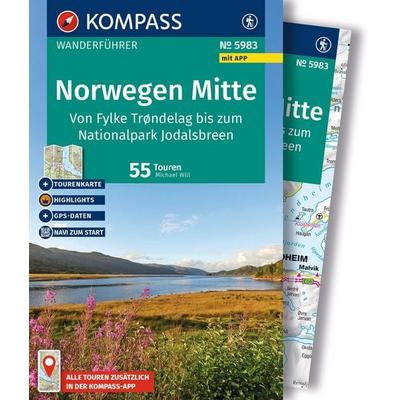 KOMPASS Wanderführer Norwegen Mitte, von Fylke Trøndelag bis zum Nationalpark Jodalsbreen, 55 Touren mit Extra-Tourenkarte, Taschenbuch von Michael