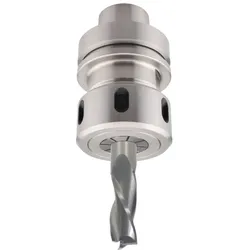Aigner VHW-Schlichtfräser 20x55/115mm S20 Z3 links positiver Drall HSK-F 63 Spannzangenfutter