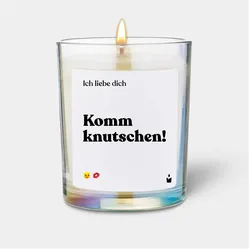 Chatty Candles, Duftkerzen, Duftkerze Woody Ich liebe dich - komm knutschen