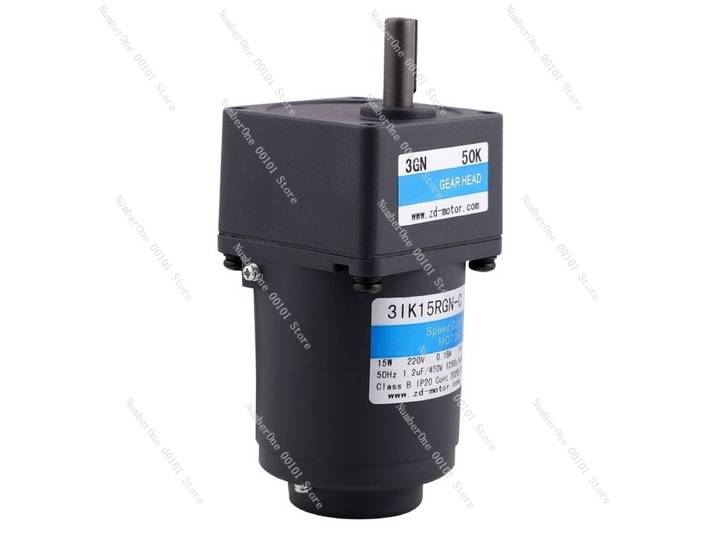 Moteur à engrenages micro AC, moteur à engrenages monophasé à vitesse variable 220v 15w