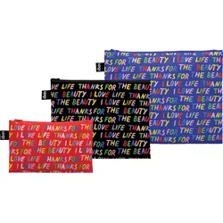 LOQI Artist Love Life Recycled Beutel, 3 St.