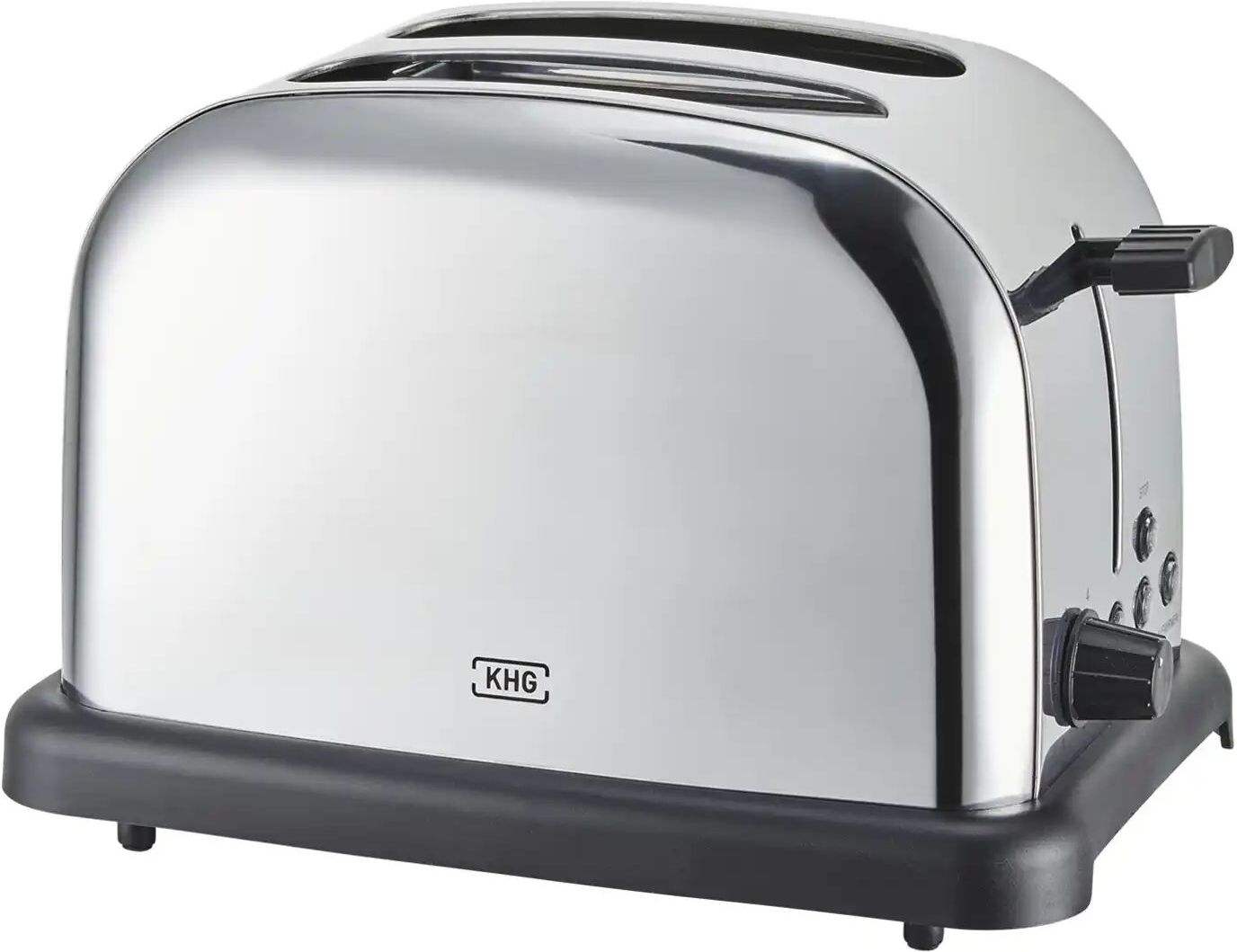 KHG Toaster  TO-1005 (ES) ¦ silber ¦ Kunststoff,Edelstahl,Metall ¦ Maße (cm): B: