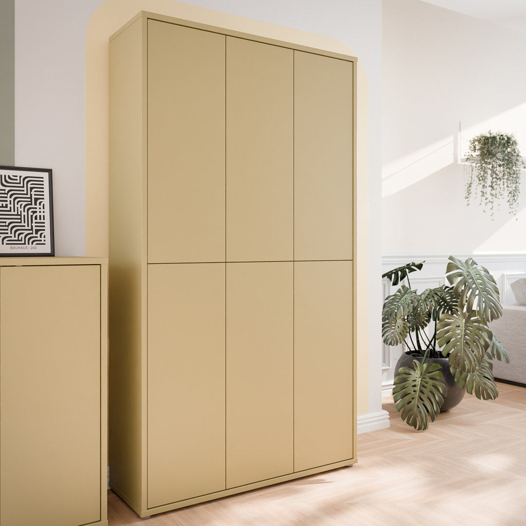 Furniture To Go Alice Springs 24 Pair Shoe Storage Cabinet Yellow 24