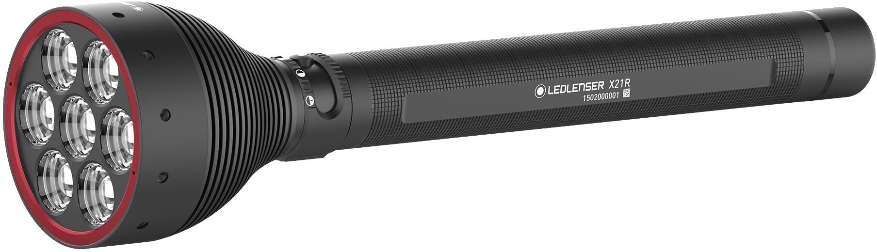 Taschenlampe LED LENSER "X21R mit 3x CR32700 Akku", schwarz, MobilleuchtenB:9,5cm H:40,5cm, Taschenlampe, B:9,5cm H:40,5cm schwarz Einheitsgröße