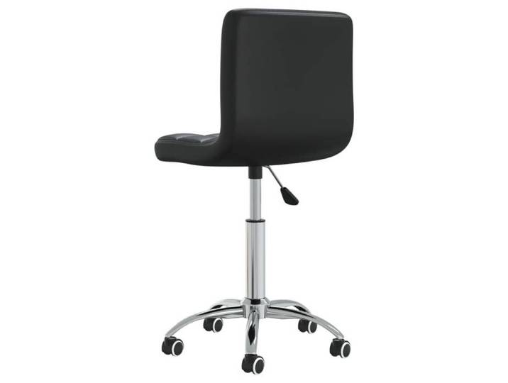 SOLO Chaise pivotante de salle à manger/Fauteuil salon - Noir Similicuir LL641