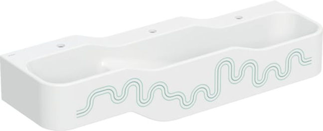 Geberit Aire de jeu/lavage Bambini 140 cm, 3 WP, prof. H L, vert / vert (502976791)