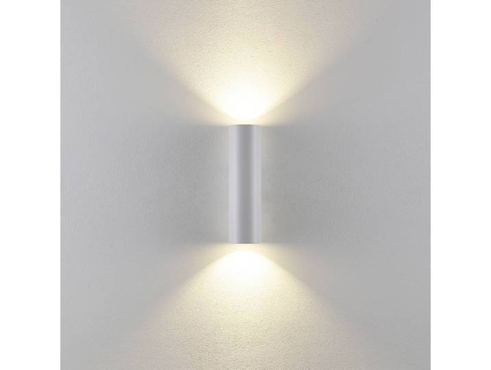 Wandlamp CAN, dimbaar, wit / opaal, Woon-/ Eetkamer, Aluminium, wandlamp