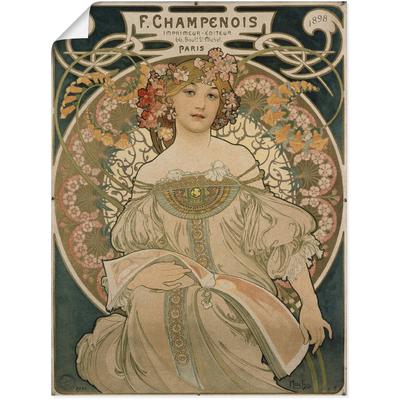 Poster ARTLAND "Plakat für F. Champenois. 1897", grün (farbe bild(er): grün), B:45cm H:60cm, Bilder, Poster, ohne Rahmen