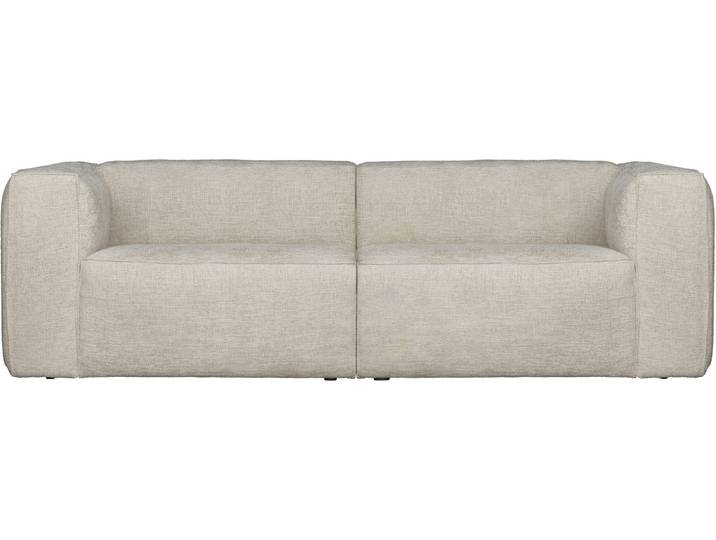 3,5-Sitzer WOOOD Bean H 73 x B 242 x T 96 cm , beige (natur melange), B:242cm H:73cm T:96cm, Sofas, Tragkraft 350 kg, Maximale Verschleißfestigkeit, Pfleiglicht