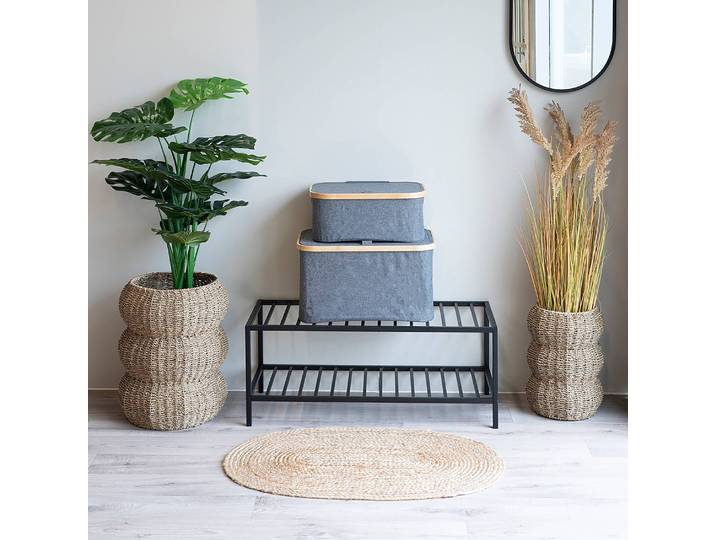 Panier de rangement Noto 26 x 38 cm 26 x 16 x 38cm Gris