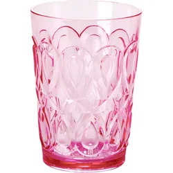 RICE Acryl Trinkglas Swirl, pink - Large - 496 ml