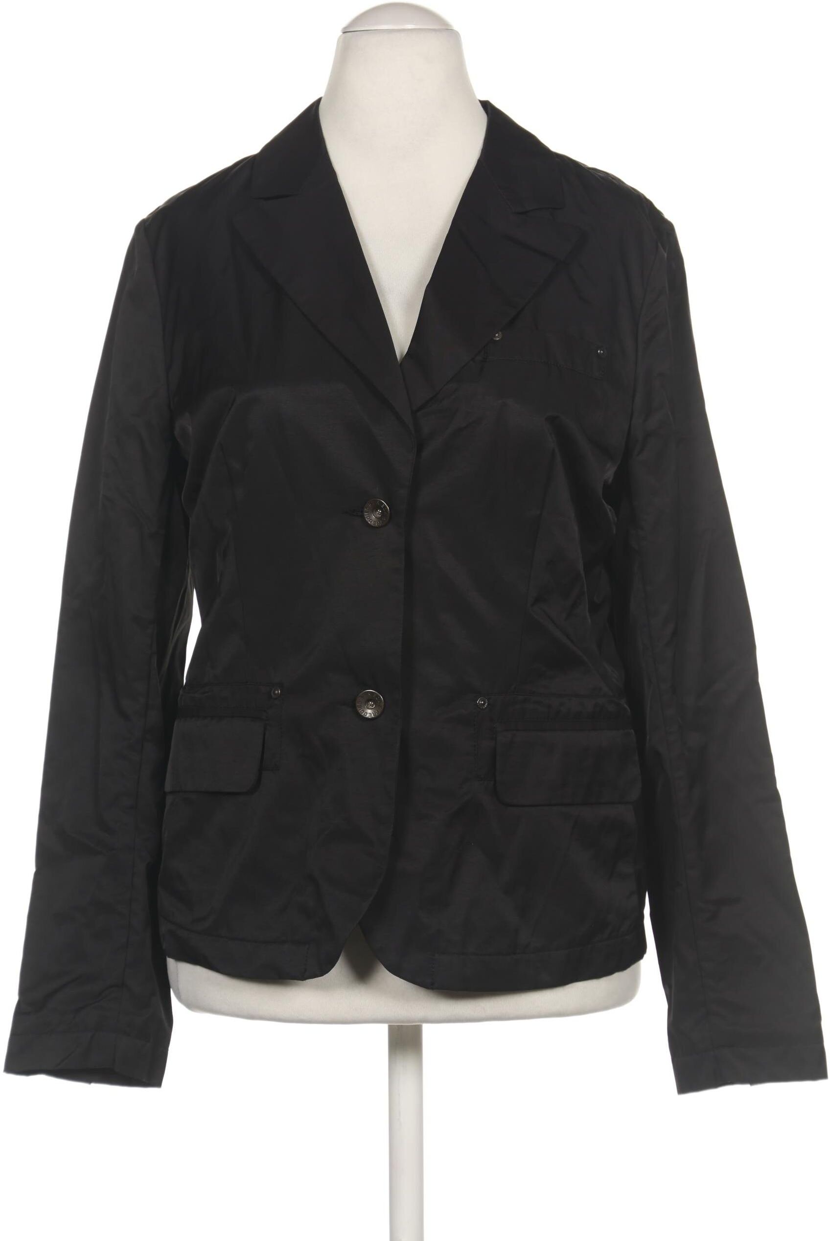 Friedafreddies Damen Blazer, Schwarz, Gr. EU 40, Baumwolle / Synthetik - Second Hand