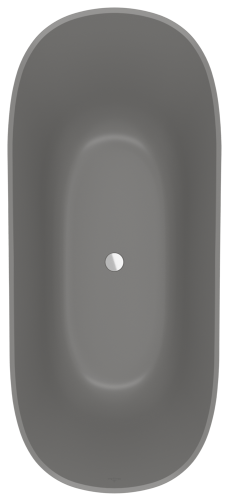 Villeroy & Boch Badewanne Theano Curved Edition 1700 x750x640mm Curved Edition freistehend Grey Q170ANH7F200V3S