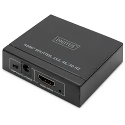 Digitus 4K HDMI Splitter, 1x2 4K/30Hz, schwarz