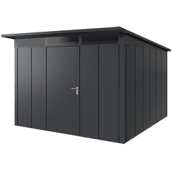 Hörmann Metall-Gerätehaus "Juno" mit Pultdach, JPD14 - Design, 310 x 310 cm (B x T),anthrazit,