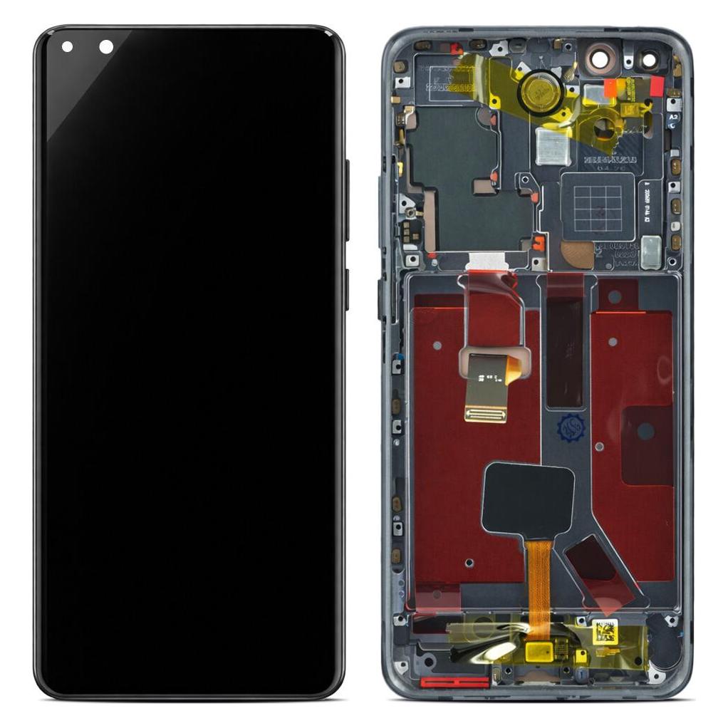 OEM Display (Soft-OLED) + Rahmen für P40 Pro schwarz (Display, Huawei P40 Pro) (66096746)