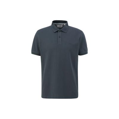 Poloshirt S.OLIVER "Poloshirt Basic Poloshirt 1er Pack", Herren, Gr. L, grau (dunkelgrau), Obermaterial: 100% Baumwolle CO., Shirts