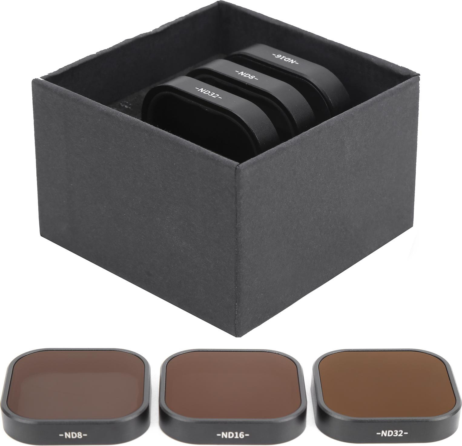 Telesin Bewegingscamera Filterset ND 8/16/32 Neutrale Dichtefilters voor GoPro Hero9