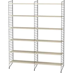 Bücherregal minimalistisch Schwarz Esche