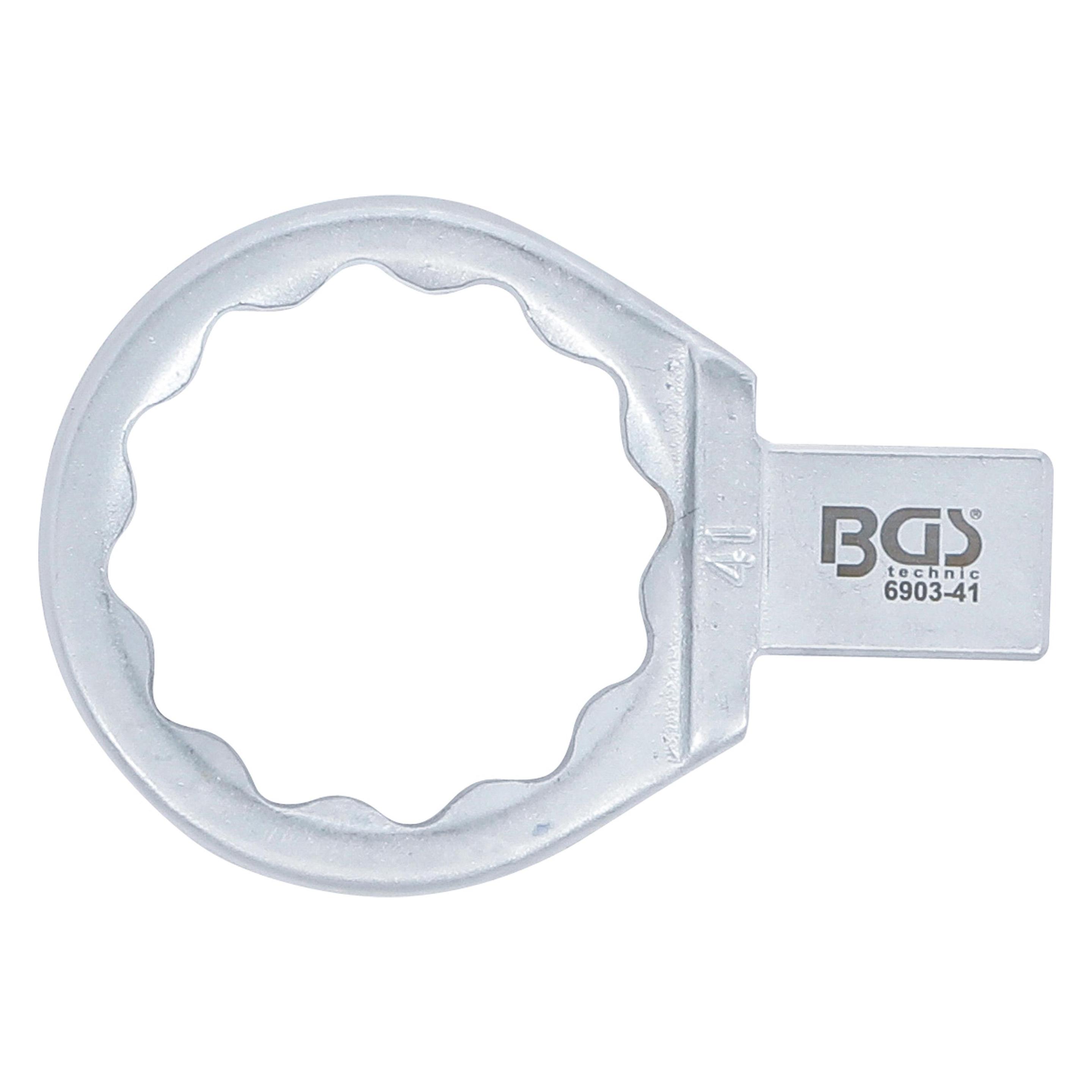 BGS Einsteck-Ringschlüssel | 41 mm | Aufnahme 14 x 18 mm (41 mm) (6903-41)