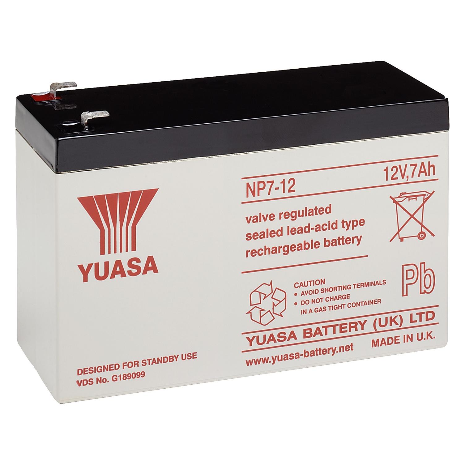 Yuasa Bleiakku 12 V, 7,0 Ah NP7-12 (48566)