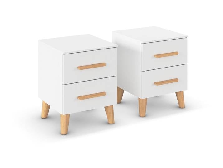 rauch Nachttisch-Paar »Skandi« - 40x42x53cm - weiß -
