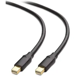 DLH Mini Displayport (Mini Dp) Cable Male - Mini Displayport (M (2 m), Videokabel, Schwarz