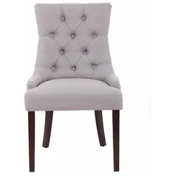 Proregal CHEFGASTRO Esszimmerstuhl RIO DE JANEIRO Stoff antik HxBxT 92x55x58cm Stoff Grau Küchenstuhl