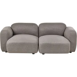 3-SITZER-SOFA Stoff Dunkelgrau Afoss