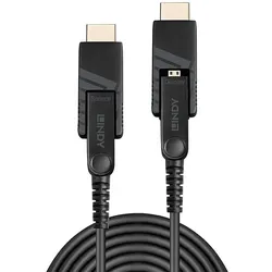 Lindy 38323 HDMI-Kabel 40 m HDMI Typ D (Mikrofon) Schwarz