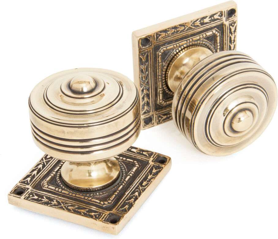 From The Anvil Tewkesbury Passage Door Knob Aged Brass 6.3cm H X 6.3cm W