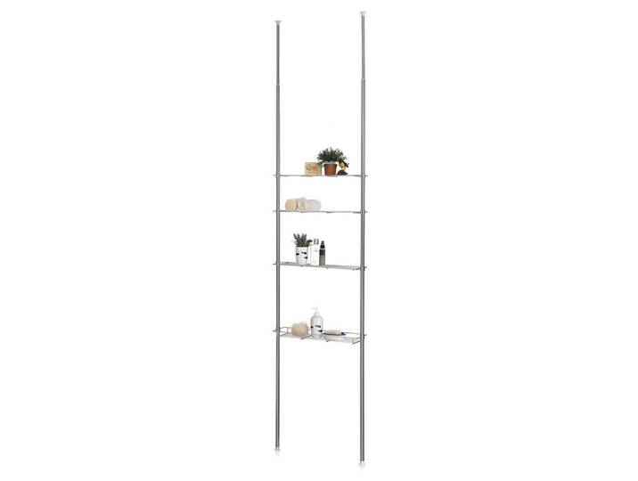 CARO-Möbel Duschregal Dunja chrom, Chromfarben, Metall, Mode, 59x280x16 cm, Badezimmer, Baden & Duschen, Duschregale & Duschablagen