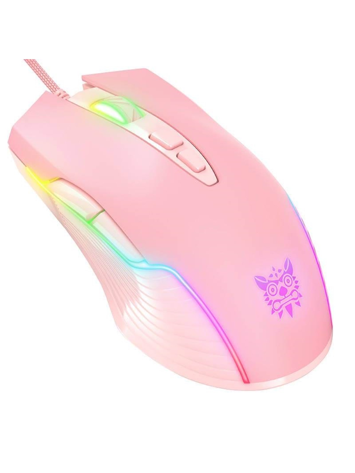 ONIKUMA CW905 Wired - Gaming Maus (Pink mit RGB)