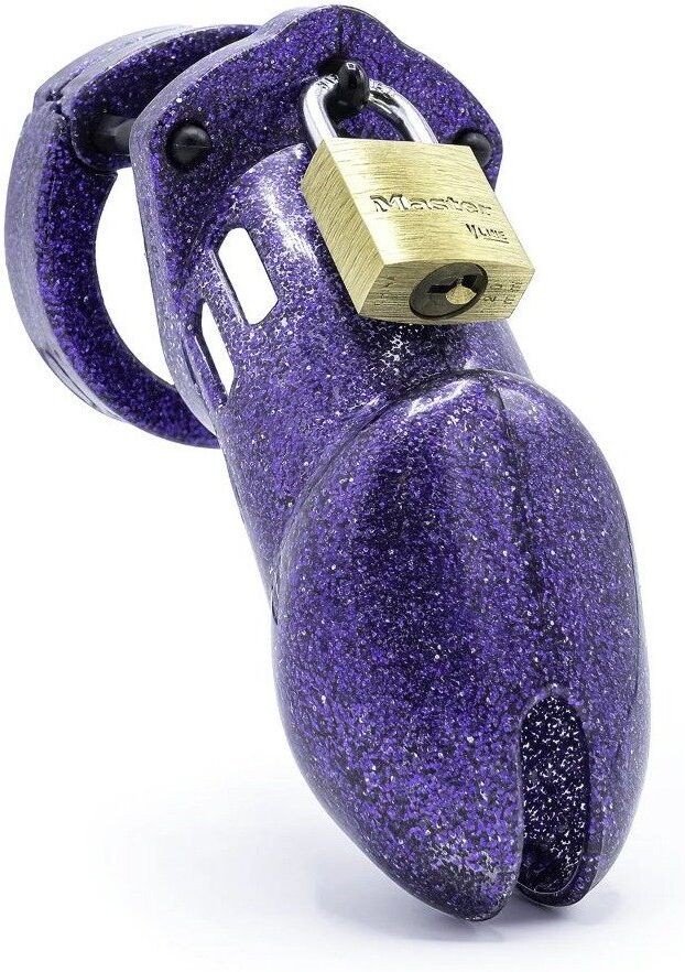 CB-X Cage de chasteté CB-6000 avec finition pailletée violet