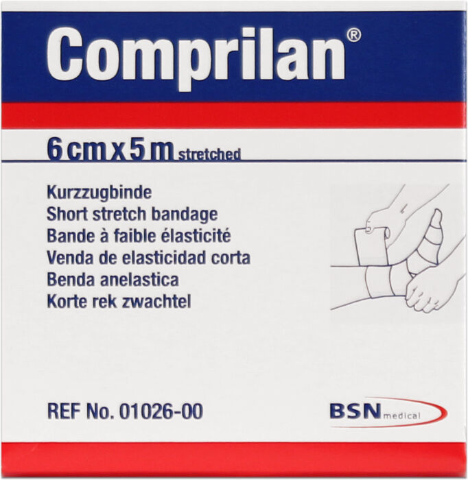 Comprilan 6 cm x 5 metros: Ligadura de suporte de tecido elástico