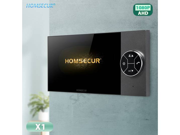 Moniteur d'intérieur HD 7 pouces, Mode muet, prise DC15, pour HOMSECUR, visiophone à 4 fils, interphone, sécurité de la maison, famille