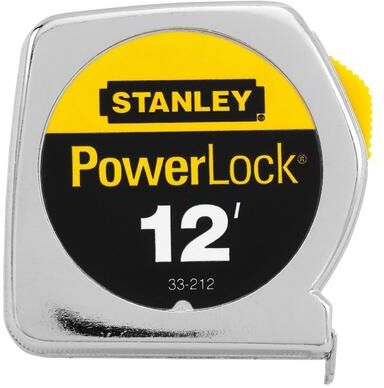 Stanley PowerLock 12 ft. L X 0.5 in. W Tape Measure 1 pk - 12 ft.