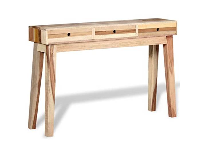 GHVBNMF Konsolentisch Altholz Massiv mit 3 Schubladen 120x30x80cm Robustes Handarbeit-Möbelstück aus recyceltem Echtholz mit Metallgestell für Flur, Flurkommode und Wohnzimmer.