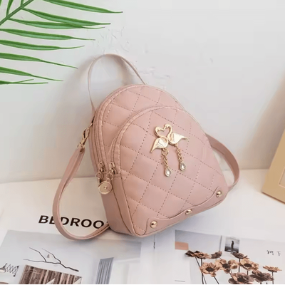Chic Nylon Mini Backpack Purse For Everyday Style & Convenience pink