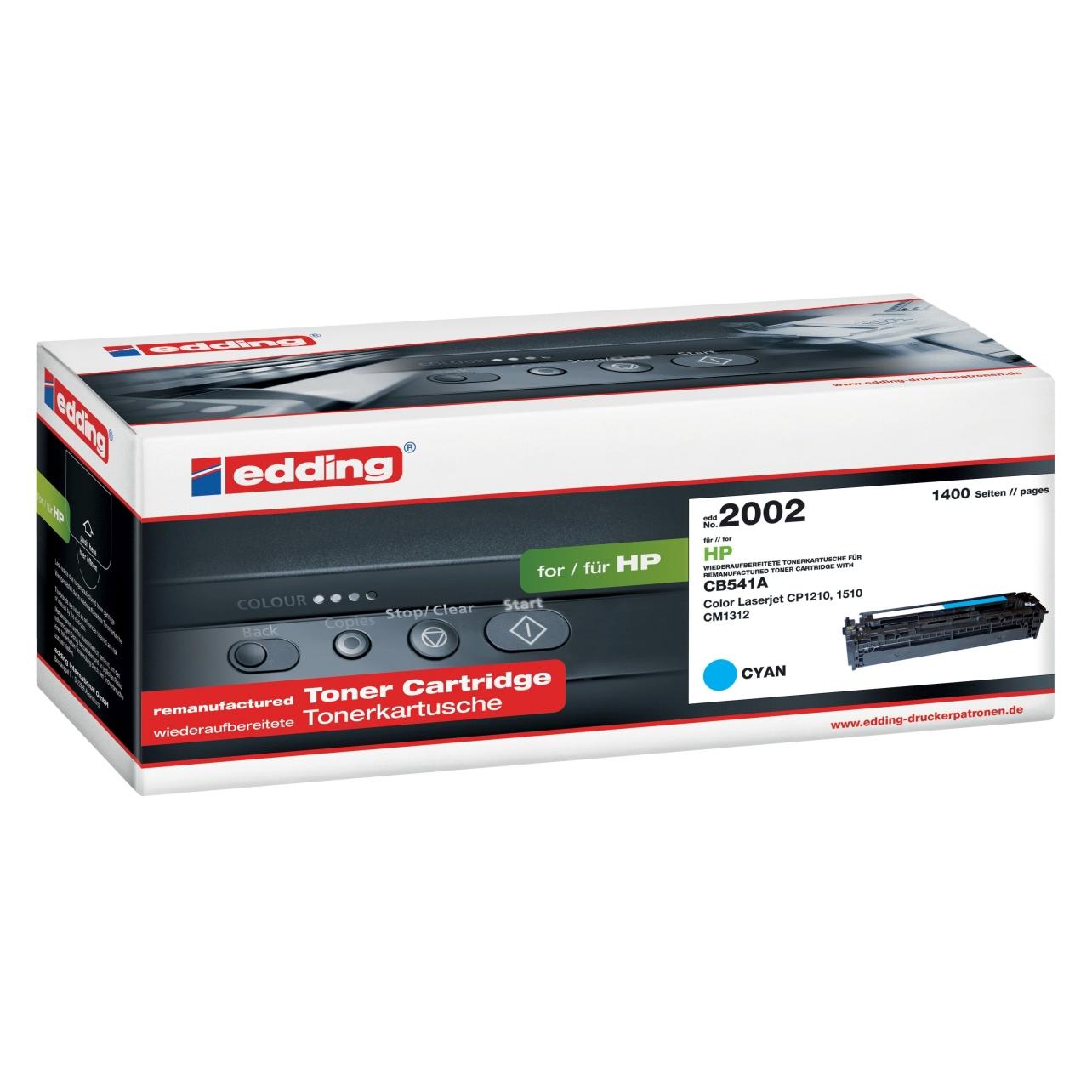 Edding Toner EDD-2002 cyan 1.4K für HP CB541A - Tonereinheit (C) (18-2002)