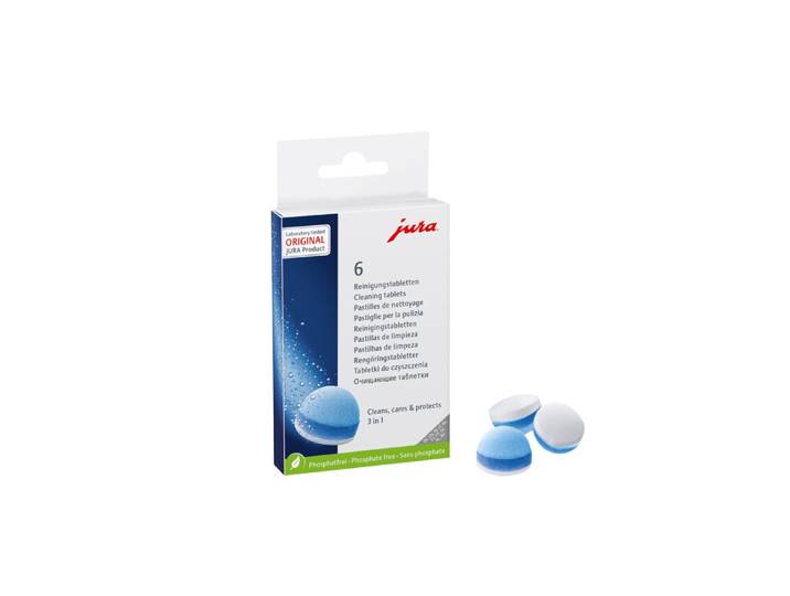 Jura 3 in 1 reinigingstabl. (6 st.) Reinigingstablet