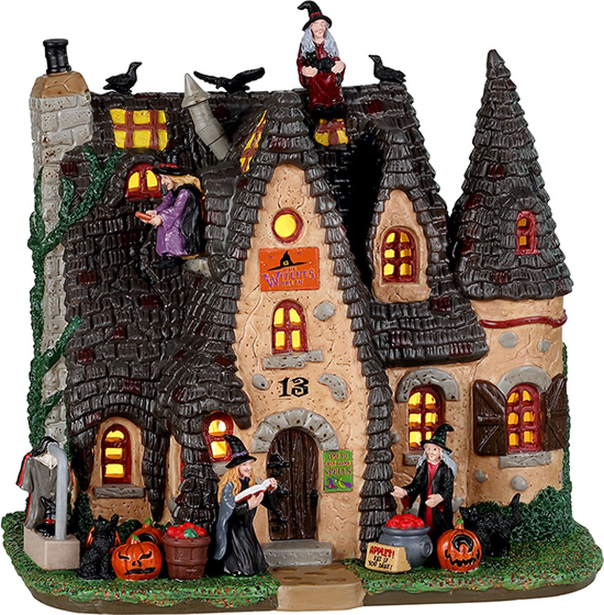 Lemax The Witch's Cottage Kersthuisje Multicolor