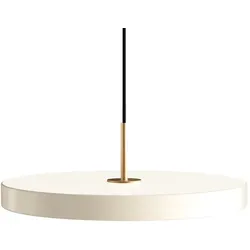 LED-Pendelleuchte Asteria Umage perlweiß/messingfarben, Designer Soren Ravn Christensen, 4 cm