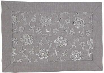 Saro Lifestyle "Floral Design Placemats (Set of 4) - 14""x20"""