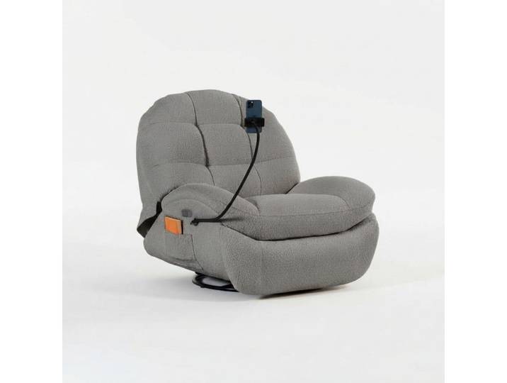 JVmoebel Sessel Verstellbarer Sessel aus Textil mit drehbarer Funktion (Sessel), Made in Europa