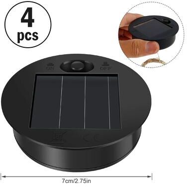 Inspired Living 30 LED Solar Lantern Replacement Top For Outdoor Lanterns Waterproof Solar Light Replacement Lid 4pcs