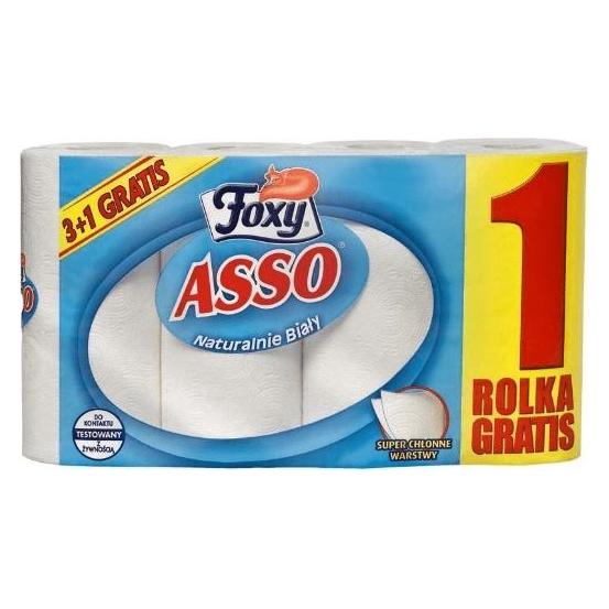 Foxy Asso -Papiertücher, 4 Walzen (4x) (40740143)
