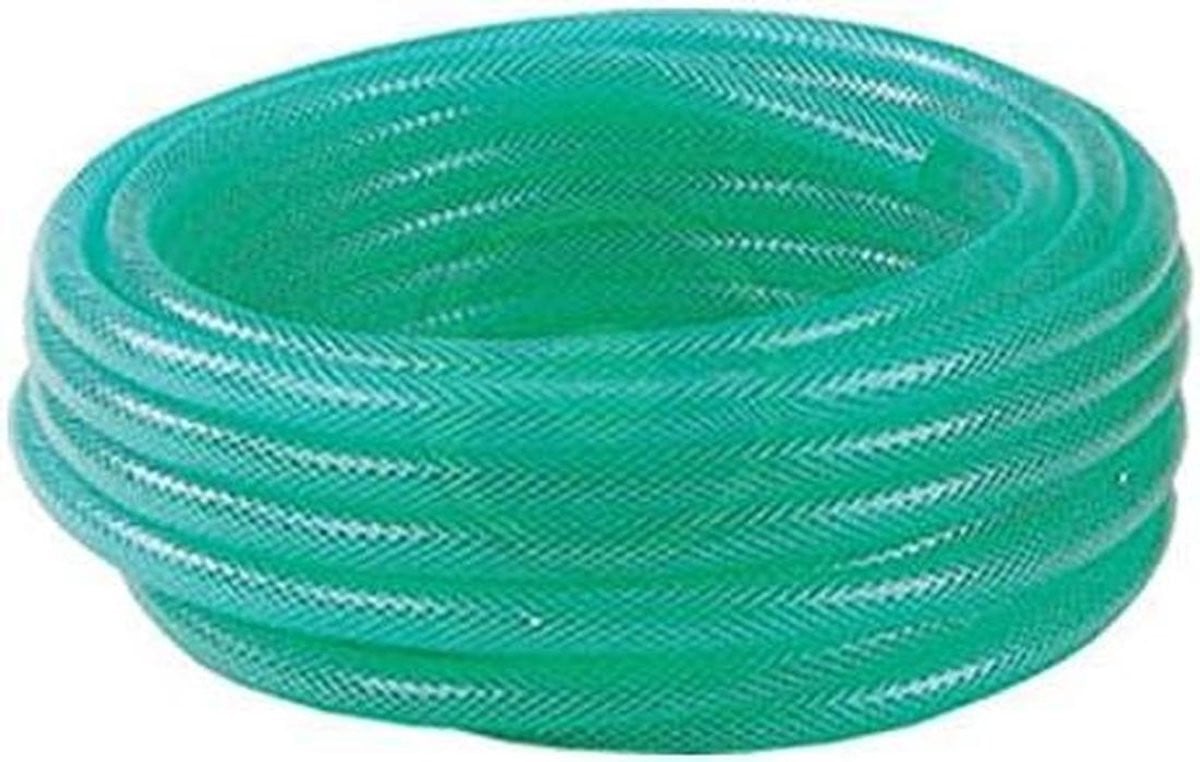 Groene PVC Netslang - Vorstbestendige en Versterkte Tuinslang - 16 x 22 mm - 30 m