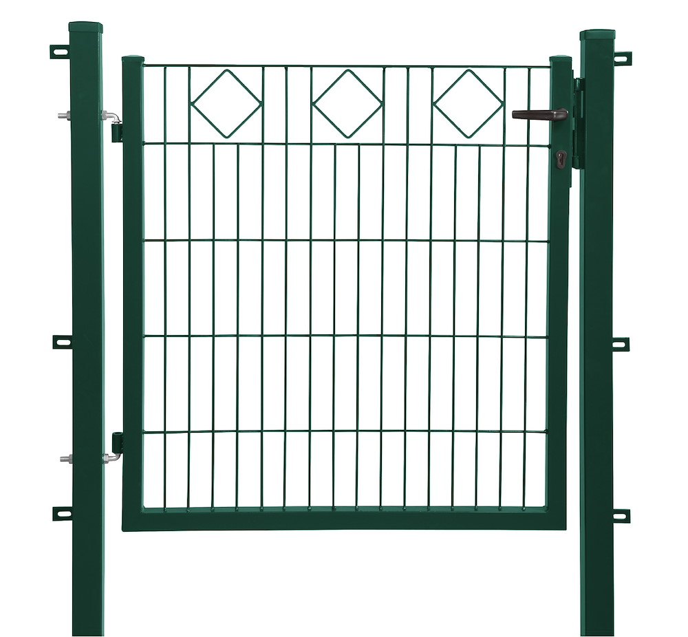 JUNGELMAR Comfort Tor 1-flg, Dekor Karo 1000X1000 mm, grün 09402010
