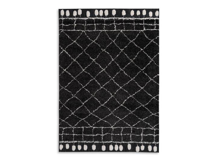 Hochflorteppich Winsome Typ A 140 x 200cm Schwarz/Schwarz